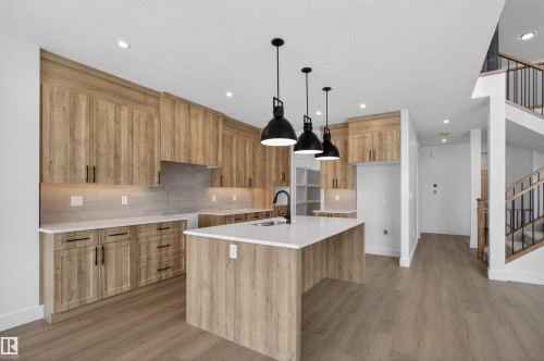 16512 34 Avenue, Edmonton, AB - Indoor Photo Showing Kitchen With Upgraded Kitchen