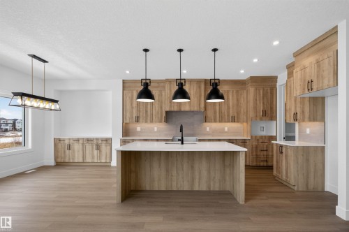 16512 34 Avenue, Edmonton, AB - Indoor Photo Showing Kitchen With Upgraded Kitchen