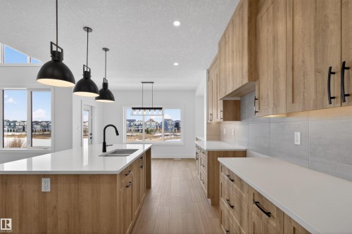 16512 34 Avenue, Edmonton, AB - Indoor Photo Showing Kitchen With Double Sink With Upgraded Kitchen