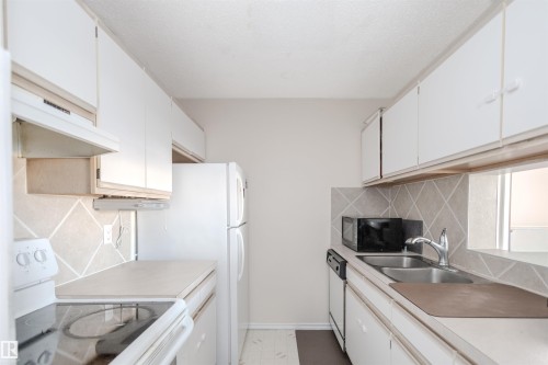 305 5005 31 Avenue, Edmonton, AB - Indoor Photo Showing Kitchen With Double Sink