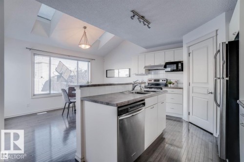 21208 89A Avenue, Edmonton, AB - Indoor Photo Showing Kitchen With Double Sink With Upgraded Kitchen