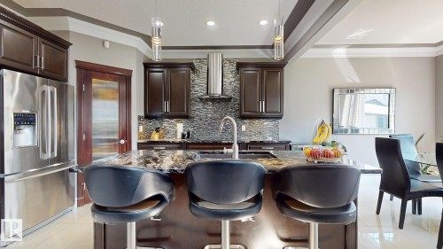 475 Allard Boulevard, Edmonton, AB - Indoor Photo Showing Kitchen With Upgraded Kitchen