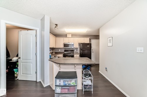 422 12838 65 Street, Edmonton, AB - Indoor Photo Showing Kitchen With Double Sink