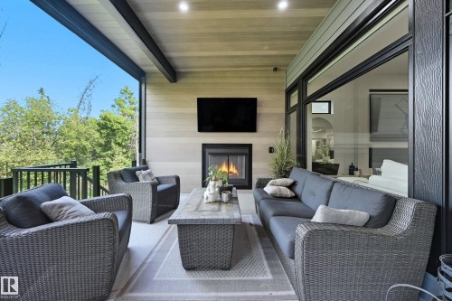 14312 92A Avenue, Edmonton, AB -  With Fireplace With Deck Patio Veranda With Exterior