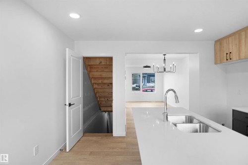 4296 Kinglet Drive, Edmonton, AB - Indoor Photo Showing Kitchen With Double Sink