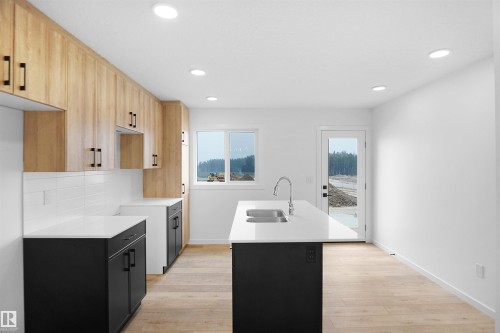4296 Kinglet Drive, Edmonton, AB - Indoor Photo Showing Kitchen With Double Sink