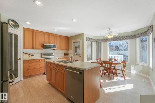 1033 Carter Crest Road, Edmonton, AB - Indoor Photo Showing Kitchen With Double Sink