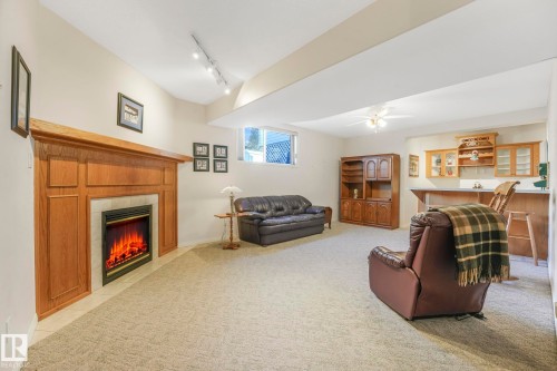 1033 Carter Crest Road, Edmonton, AB - Indoor With Fireplace