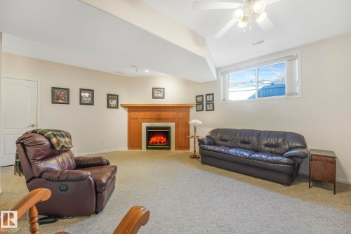 1033 Carter Crest Road, Edmonton, AB - Indoor With Fireplace
