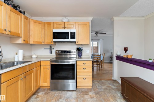3536 12A Ave, Edmonton, AB - Indoor Photo Showing Kitchen With Double Sink