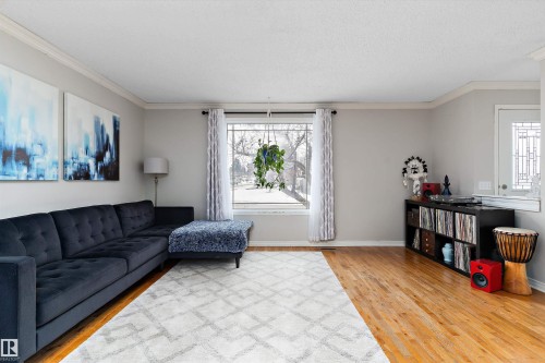 3536 12A Ave, Edmonton, AB - Indoor Photo Showing Living Room