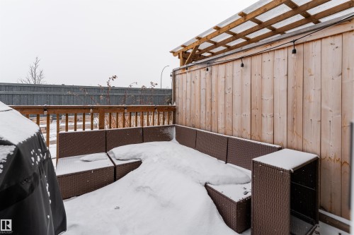 View of wooden terrace - 1964 Kroetsch Crescent, Edmonton, AB - Outdoor With Exterior