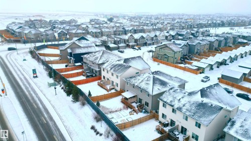 View of snowy aerial view - 1964 Kroetsch Crescent, Edmonton, AB - Outdoor With View