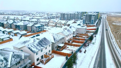 View of snowy aerial view - 1964 Kroetsch Crescent, Edmonton, AB - Outdoor