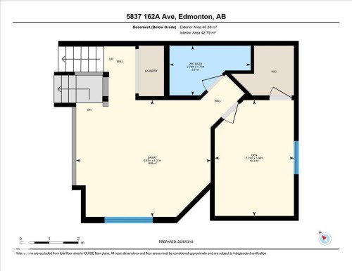 Floor plan - 5837 162A Avenue, Edmonton, AB - Other