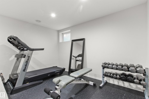 1849 Holman Crescent, Edmonton, AB - Indoor Photo Showing Gym Room