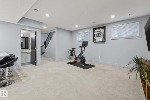 25 Enchanted Way, St. Albert, AB - Indoor Photo Showing Gym Room