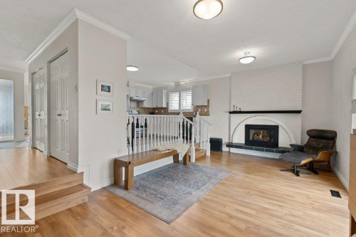 7 Murray Crescent, St. Albert, AB - Indoor Photo Showing Other Room With Fireplace