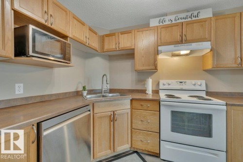 314 111 Edwards Drive, Edmonton, AB - Indoor Photo Showing Kitchen With Double Sink