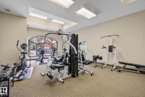 307 10108 125 Street, Edmonton, AB - Indoor Photo Showing Gym Room