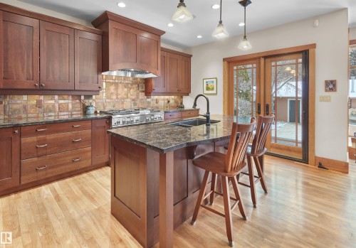 9135 117 Street, Edmonton, AB - Indoor Photo Showing Kitchen With Double Sink With Upgraded Kitchen