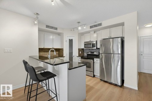 203 9707 106 Street, Edmonton, AB - Indoor Photo Showing Kitchen