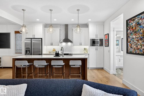 9738 75 Avenue, Edmonton, AB - Indoor Photo Showing Kitchen With Upgraded Kitchen