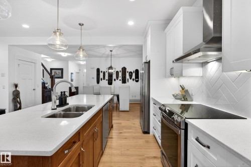 9738 75 Avenue, Edmonton, AB - Indoor Photo Showing Kitchen With Double Sink With Upgraded Kitchen