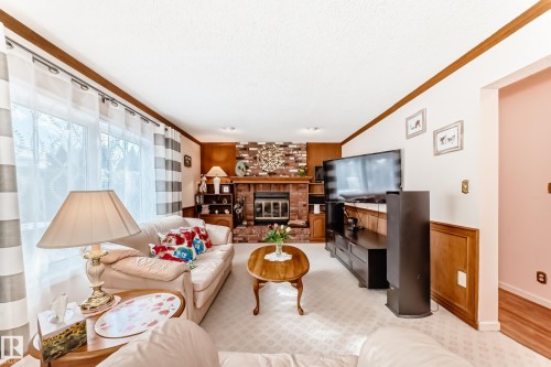 17911 57 Avenue, Edmonton, AB - Indoor With Fireplace