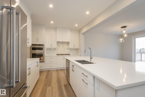 2624 206 Street, Edmonton, AB - Indoor Photo Showing Kitchen With Double Sink With Upgraded Kitchen