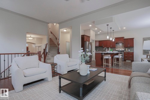 21 Willow Way, Stony Plain, AB - Indoor Photo Showing Living Room