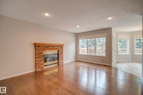 237 Bulyea Road, Edmonton, AB - Indoor Photo Showing Living Room With Fireplace