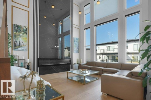 5104 Woolsey Link, Edmonton, AB - Indoor Photo Showing Living Room