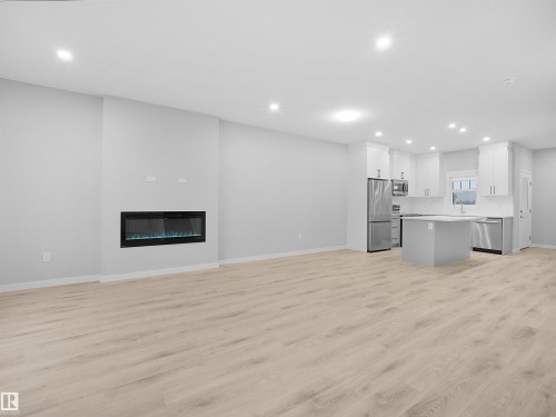 3272 Dallas Schmidt Drive, Edmonton, AB - Indoor With Fireplace