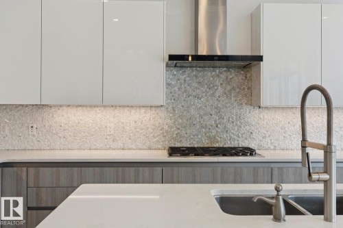 3631 Westcliff Way, Edmonton, AB - Indoor Photo Showing Kitchen With Double Sink With Upgraded Kitchen
