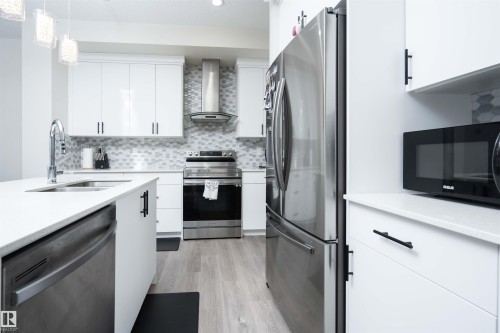 1487 Plum Circle Circle, Edmonton, AB - Indoor Photo Showing Kitchen With Double Sink With Upgraded Kitchen