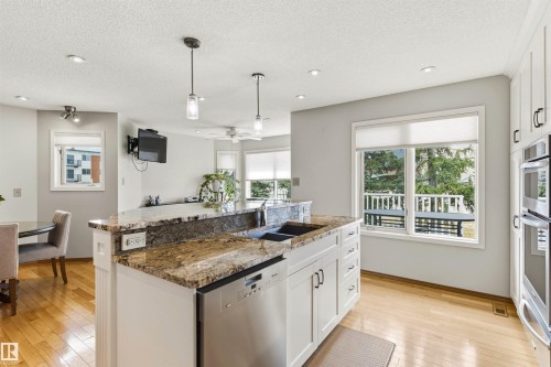 108 Ironwood Place, Edmonton, AB - Indoor Photo Showing Kitchen With Double Sink With Upgraded Kitchen