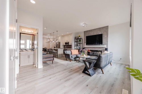 8086 Kiriak Link, Edmonton, AB - Indoor With Fireplace
