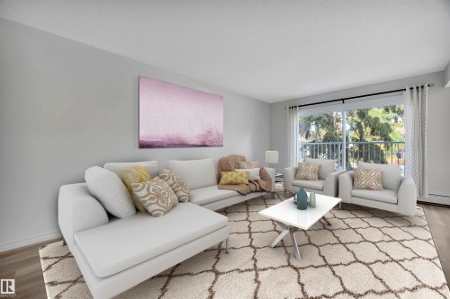 222 5730 Riverbend Road, Edmonton, AB - Indoor Photo Showing Living Room