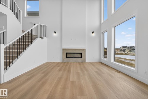 7087 Kiviaq Crescent, Edmonton, AB - Indoor With Fireplace