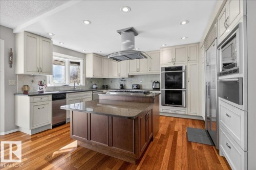17715 57 Avenue, Edmonton, AB - Indoor Photo Showing Kitchen With Upgraded Kitchen