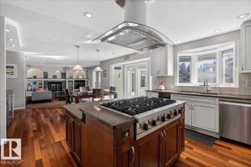 17715 57 Avenue, Edmonton, AB - Indoor Photo Showing Kitchen With Upgraded Kitchen