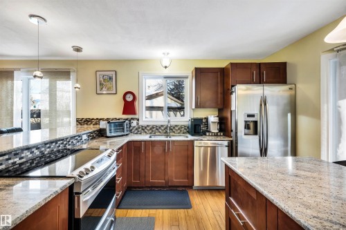 4612 10A Avenue, Edmonton, AB - Indoor Photo Showing Kitchen With Double Sink