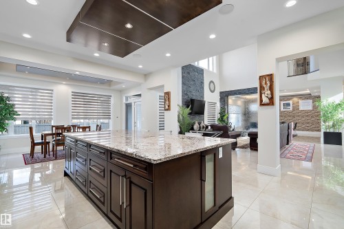 3644 Westcliff Way, Edmonton, AB - Indoor Photo Showing Kitchen With Upgraded Kitchen