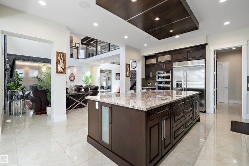 3644 Westcliff Way, Edmonton, AB - Indoor Photo Showing Kitchen With Upgraded Kitchen
