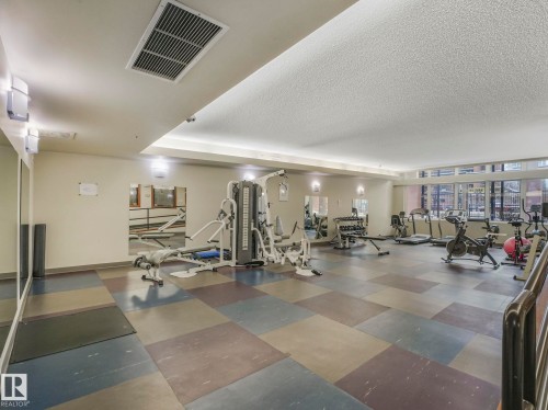 1005 9939 109 Street, Edmonton, AB - Indoor Photo Showing Gym Room