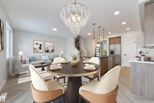 19 Cobblestone Gate, Spruce Grove, AB - Indoor Photo Showing Dining Room