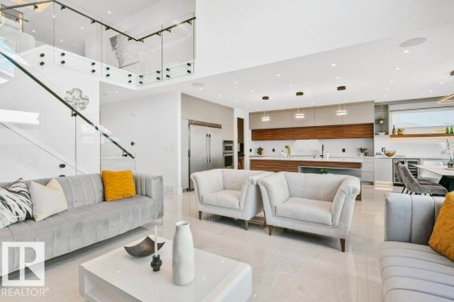 2942 Kostash Drive, Edmonton, AB - Indoor Photo Showing Living Room