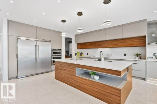 2942 Kostash Drive, Edmonton, AB - Indoor Photo Showing Kitchen With Upgraded Kitchen