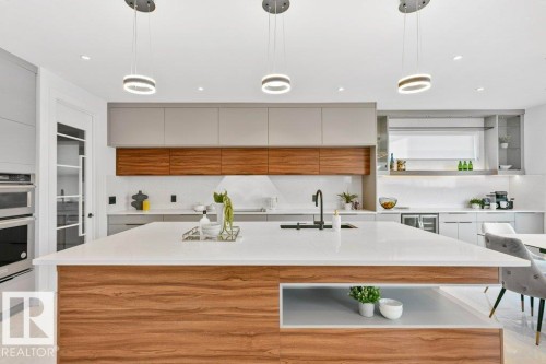 2942 Kostash Drive, Edmonton, AB - Indoor Photo Showing Kitchen With Upgraded Kitchen